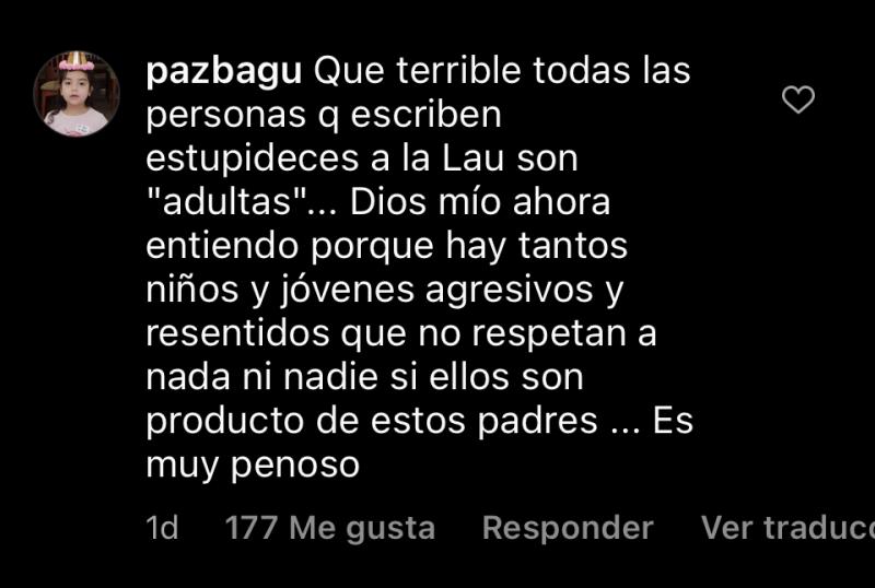 Usuarios defienden a Laura de la Fuente