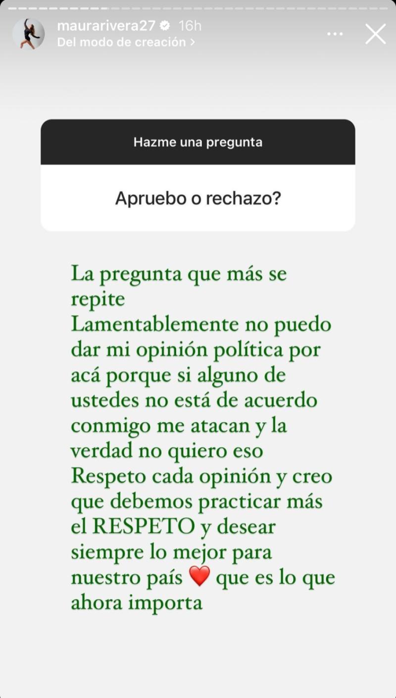 Respuesta de Maura Rivera