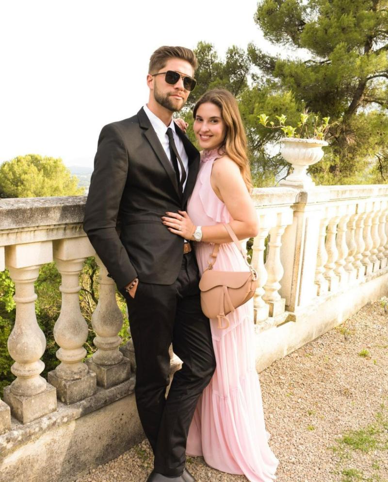 Belén Soto y su novio