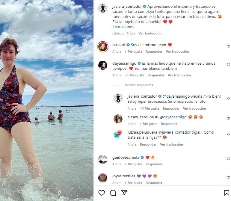 Instagram de Javiera Contador