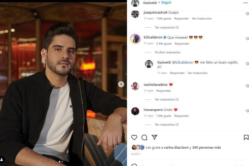 Instagram de Renzo Tissinetti