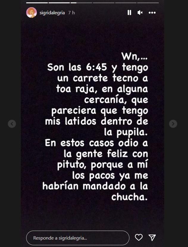 Instagram de Sigrid Alegría