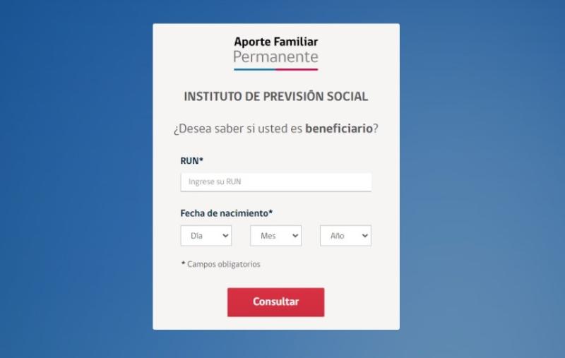 Revisa con tu RUT si puedes cobrar los $52 mil del Aporte Familiar Permanente