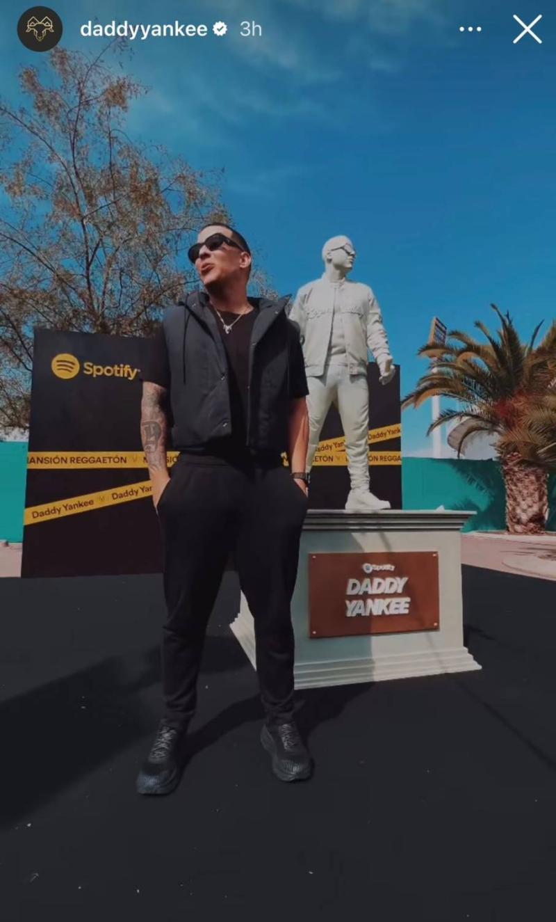 El homenaje a Daddy Yankee en Chile: instalaron una estatua en su honor