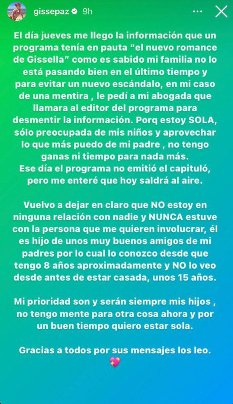 Descargo de Gissella Gallardo