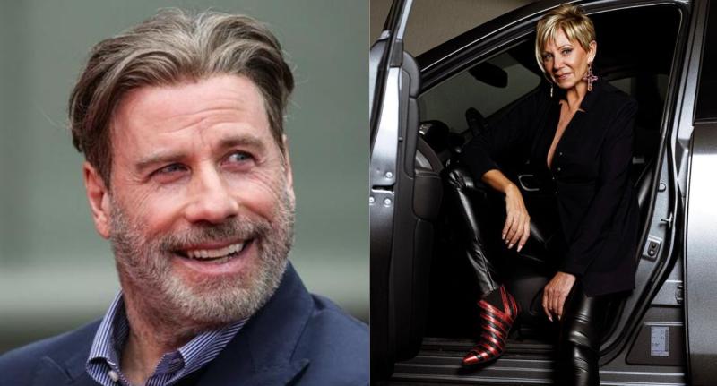 John Travolta y Raquel Argandoña