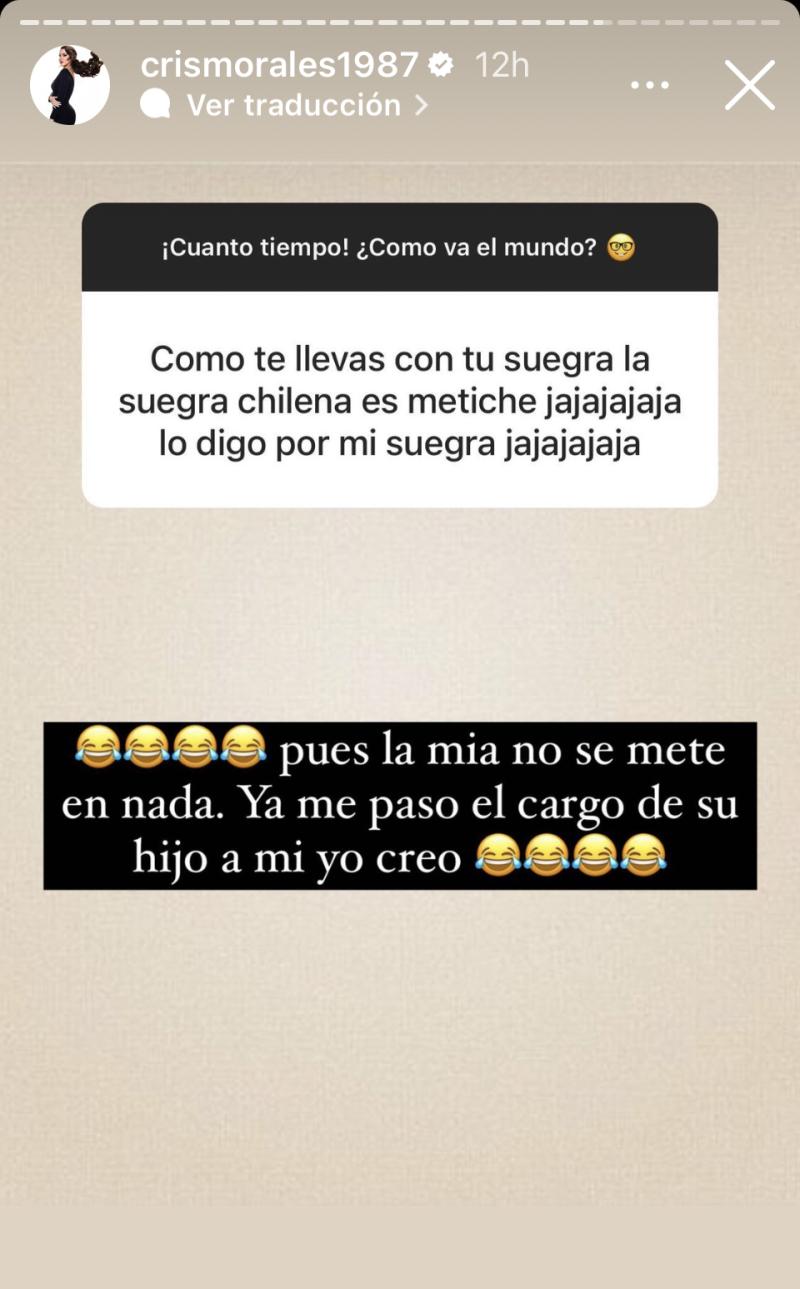 Cristina Morales habla de su suegra