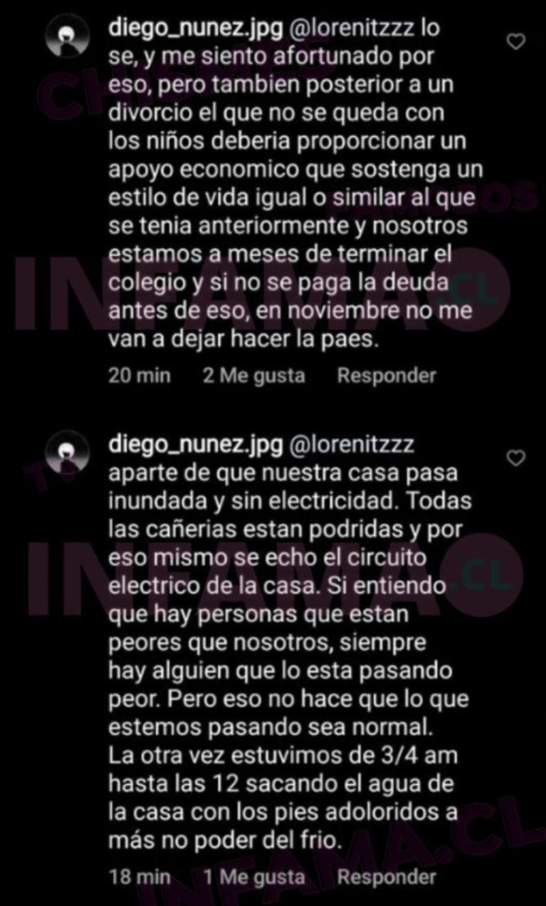 Hijo de Iván Núñez le responde en redes sociales