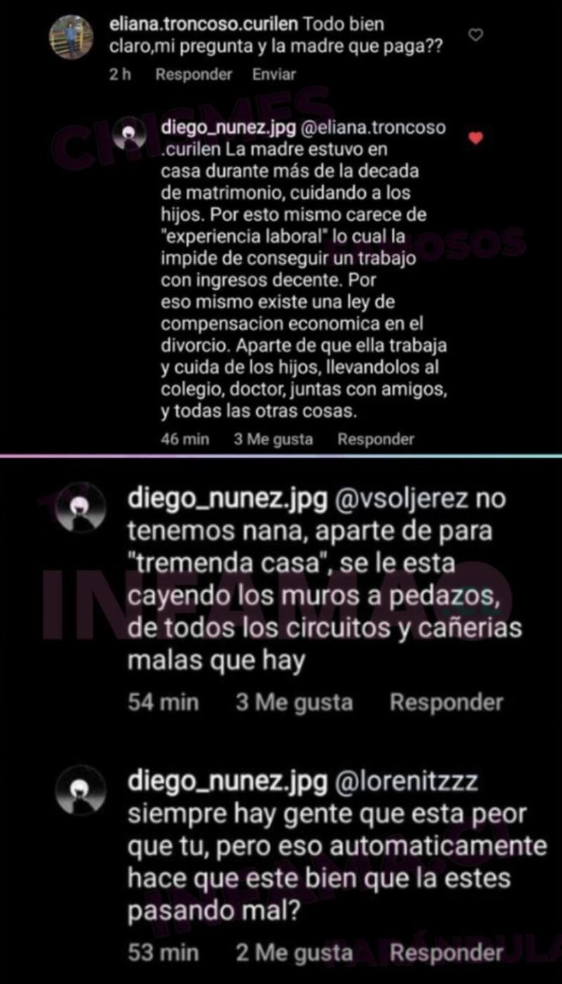 Hijo de Iván Núñez sale en defensa de su madre