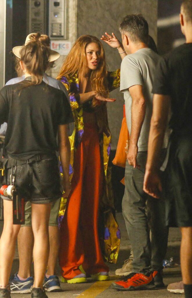 Shakira grabando el videoclip de su canción con Ozuna