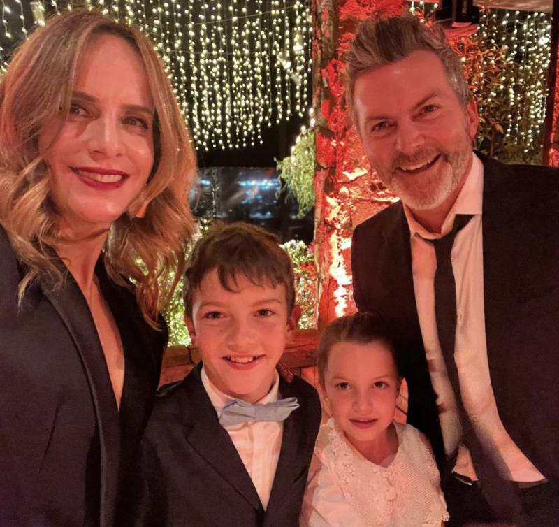 Diana Bolocco en el casamiento de su hermana