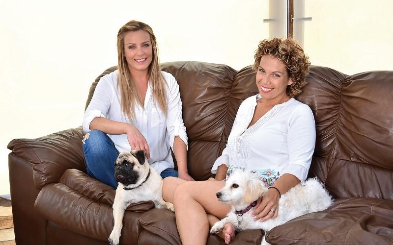 Fran Conserva junto a Claudia