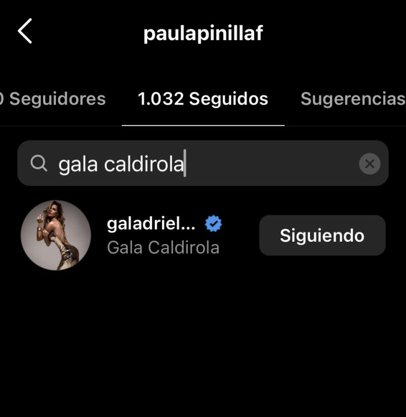 Hermana de Mauricio Pinilla comenzó a seguir a Gala Caldirola