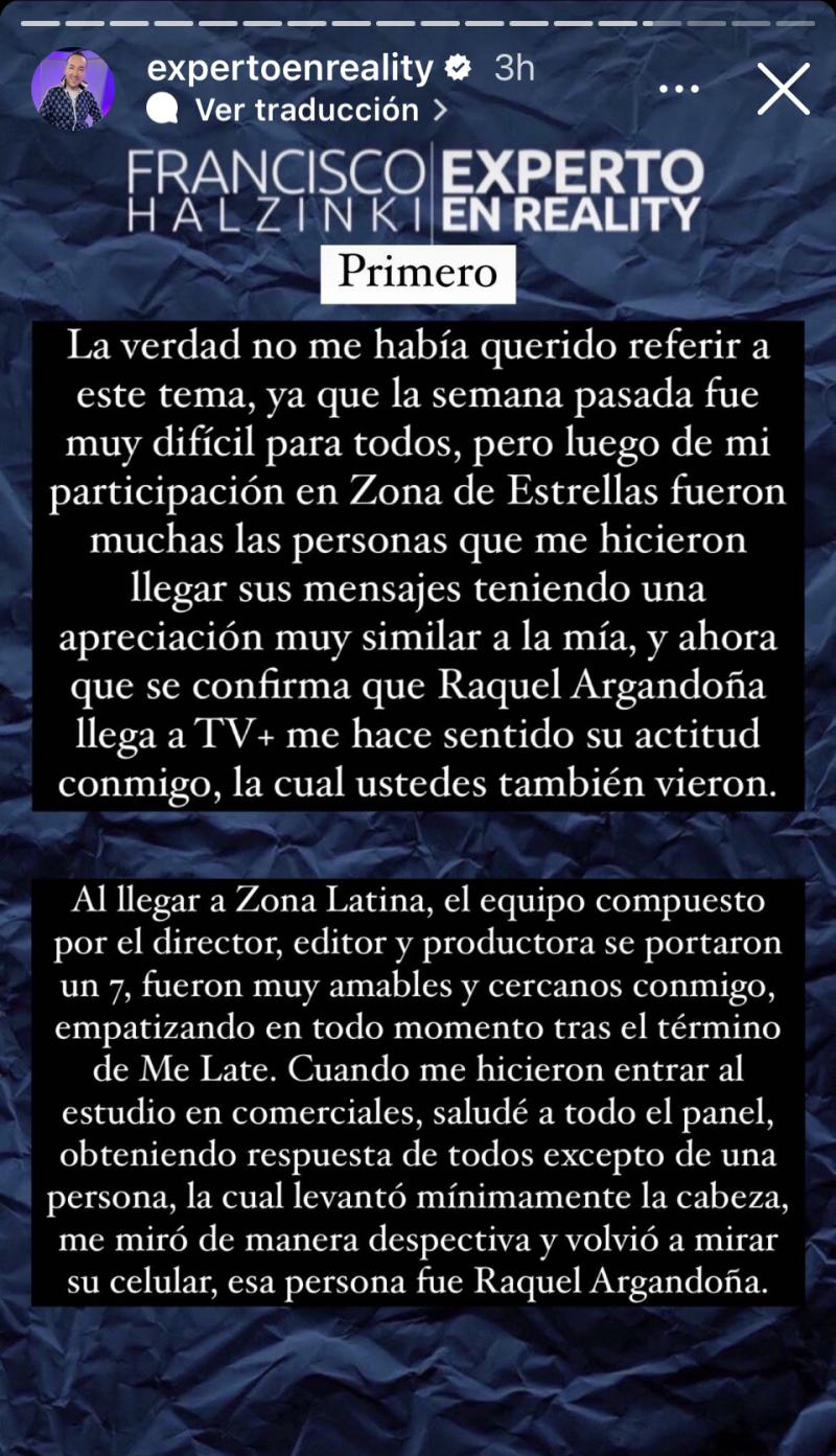 Ex Me Late enfrenta a Raquel Argandoña