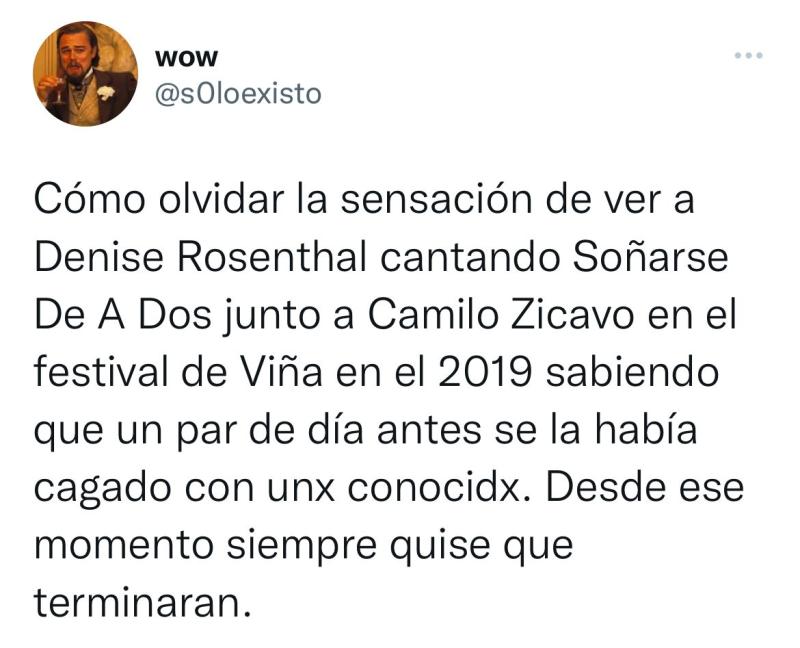 Infidelidad de Camilo Zicavo