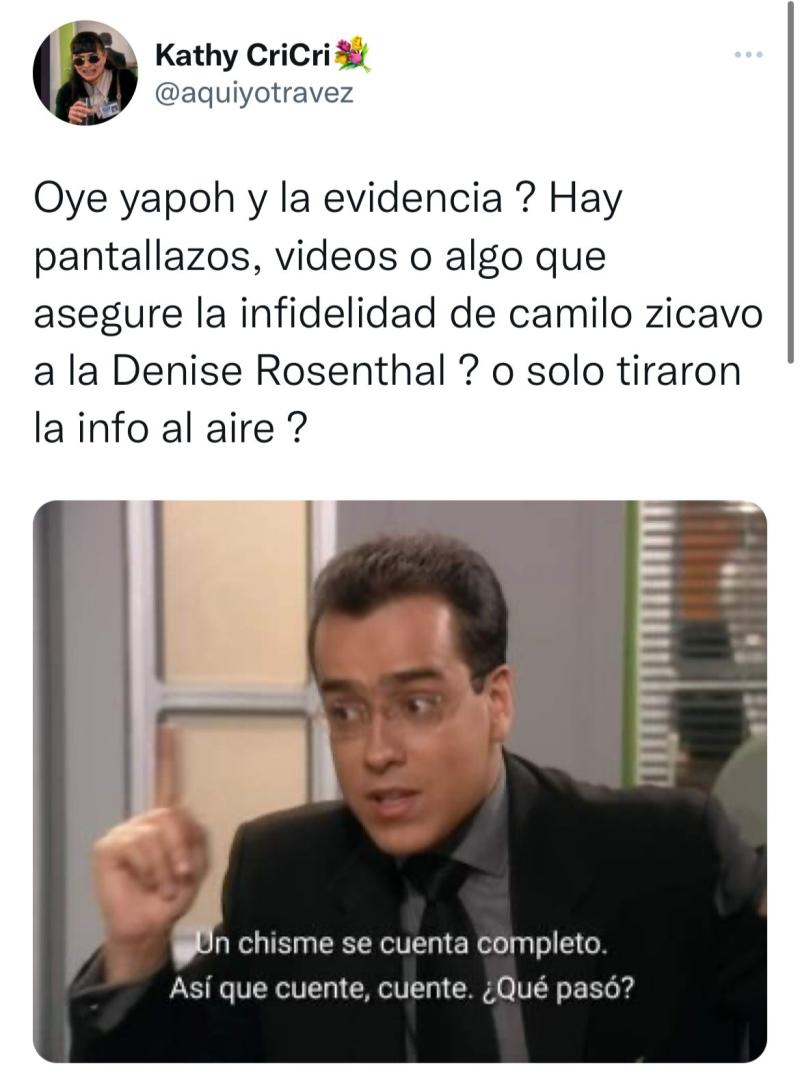 Infidelidad de Camilo Zicavo