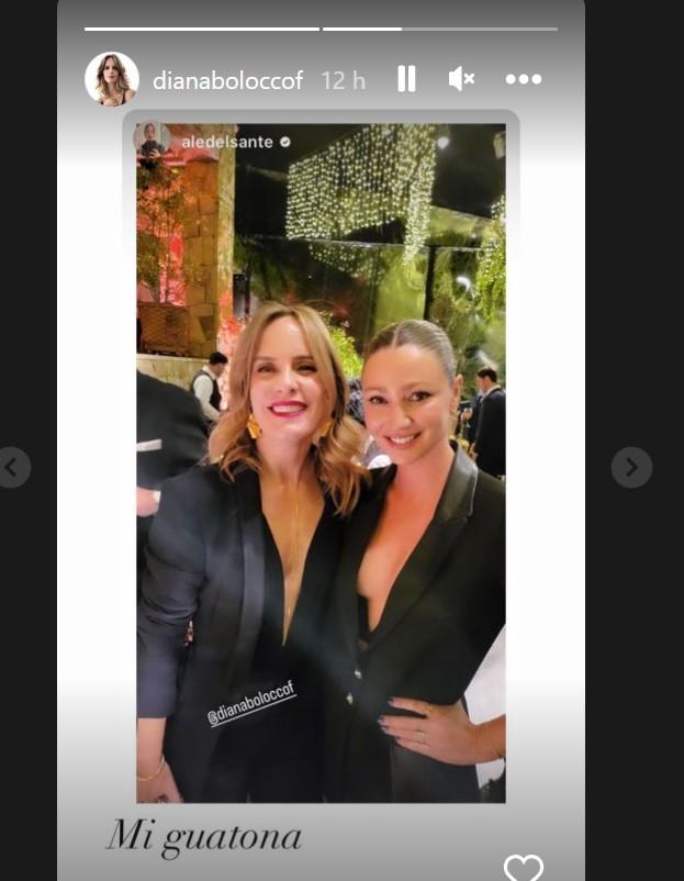 Diana Bolocco en la boda de su hermana Cecilia