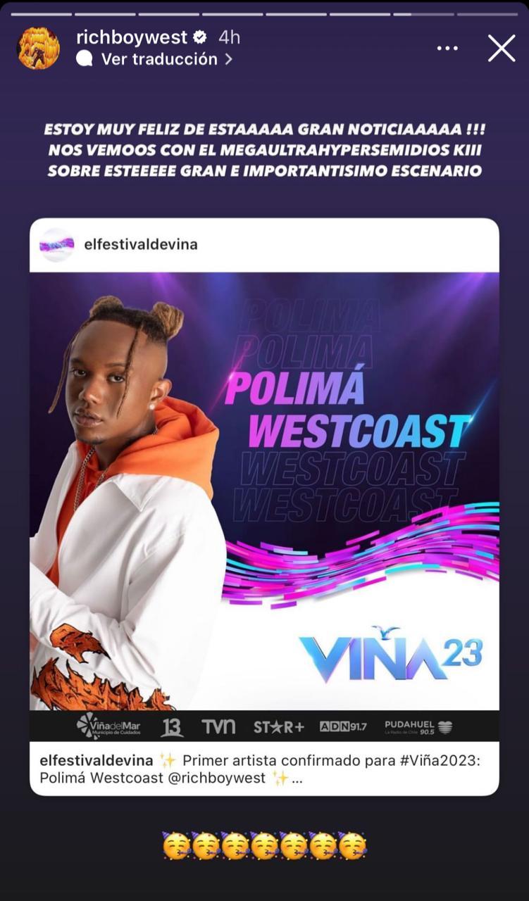 “Fruto del esfuerzo y trabajo”: Polimá Westcoast comparte emotivo mensaje tras ser confirmado para Viña 2023