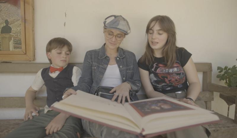 Amaya Forch grabó un programa con sus hijos