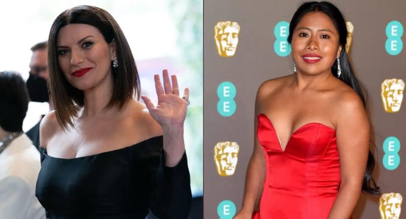 Laura Pausini y Yalitza Aparicio