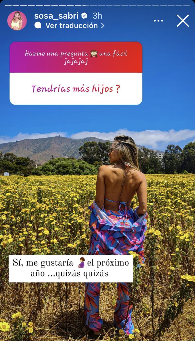 Respuesta de Sabrina Sosa