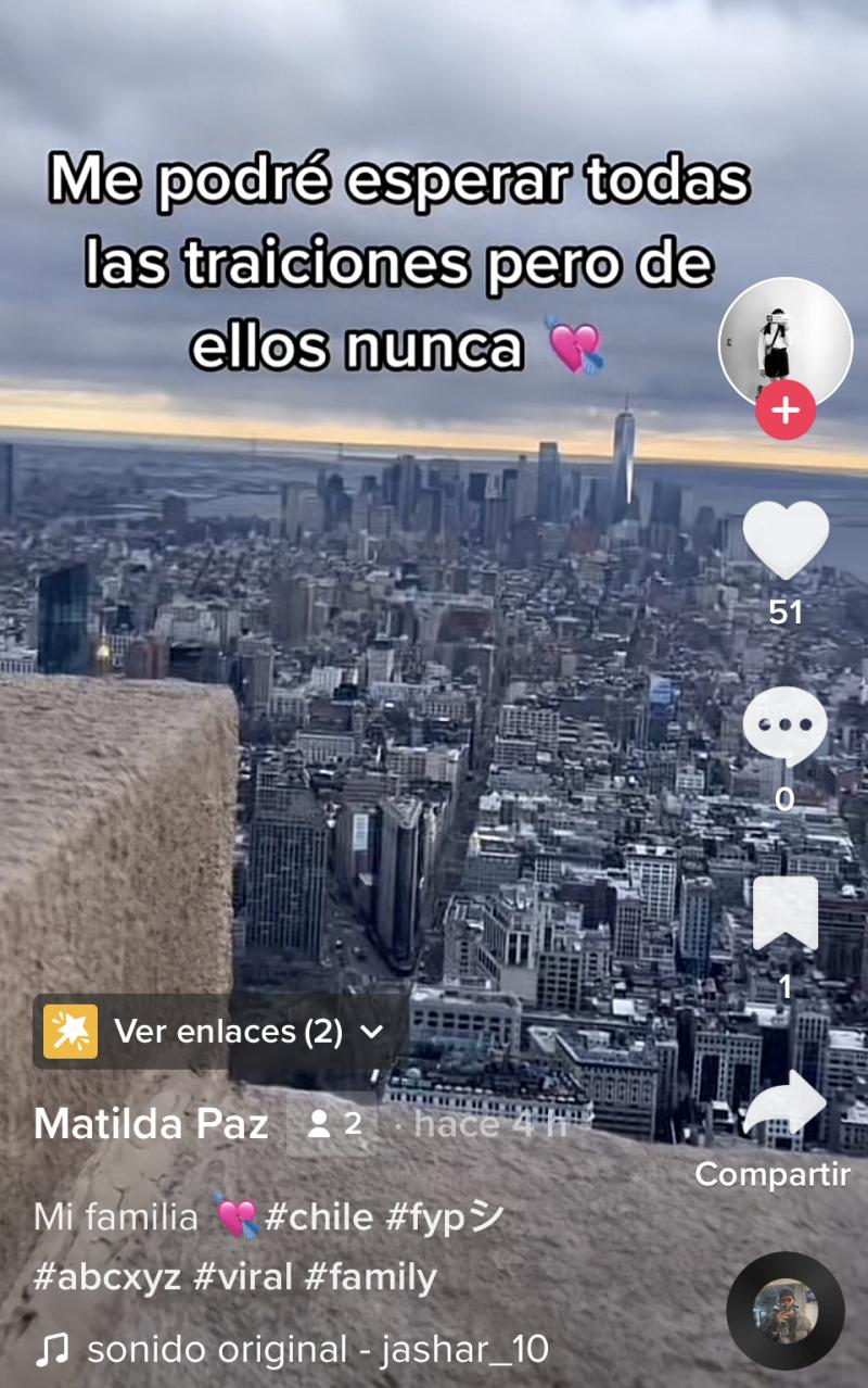 Hija de Mauricio Pinilla en TikTok