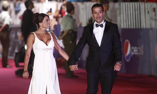 Marlene de la Fuente junto a Iván Núñez