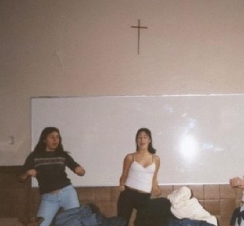 Belén Mora en su adolescencia