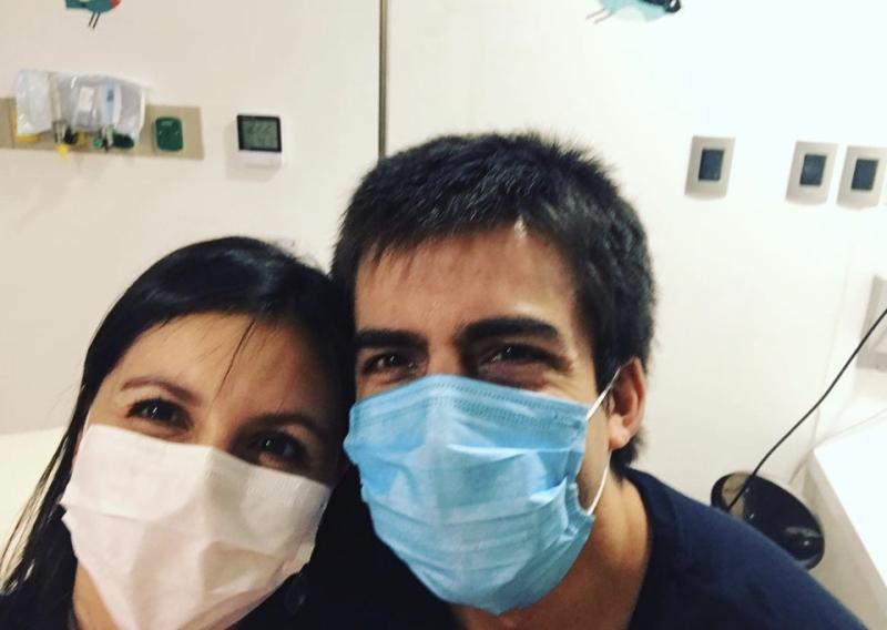 Pamela Lagos y su esposo - Instagram