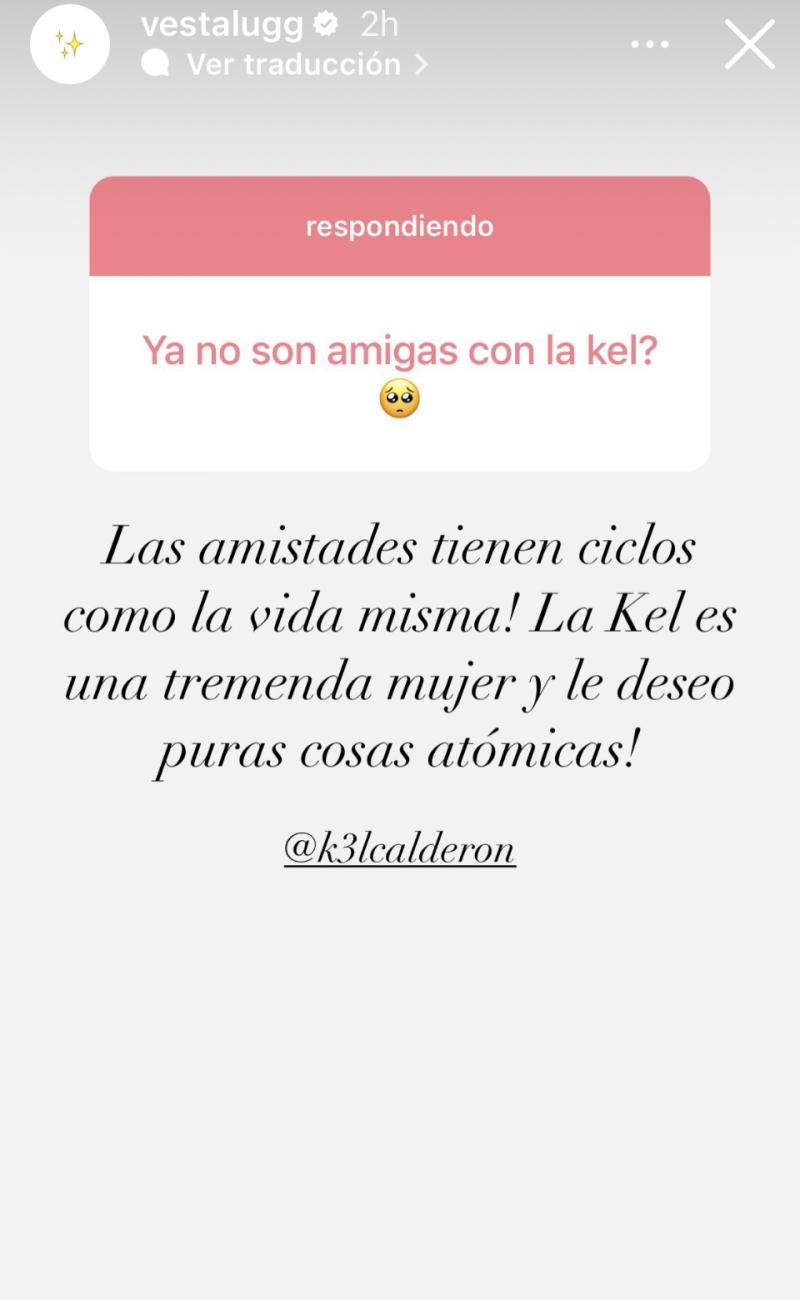 Vesta Lugg habla de su relación con Kel