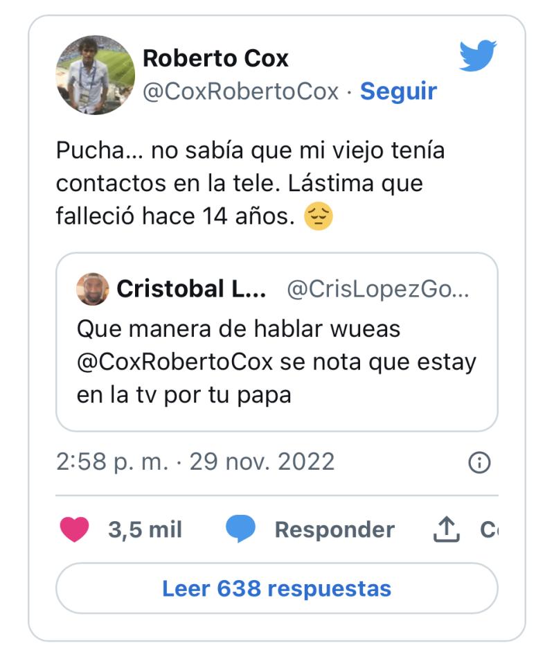 Roberto Cox - Twitter