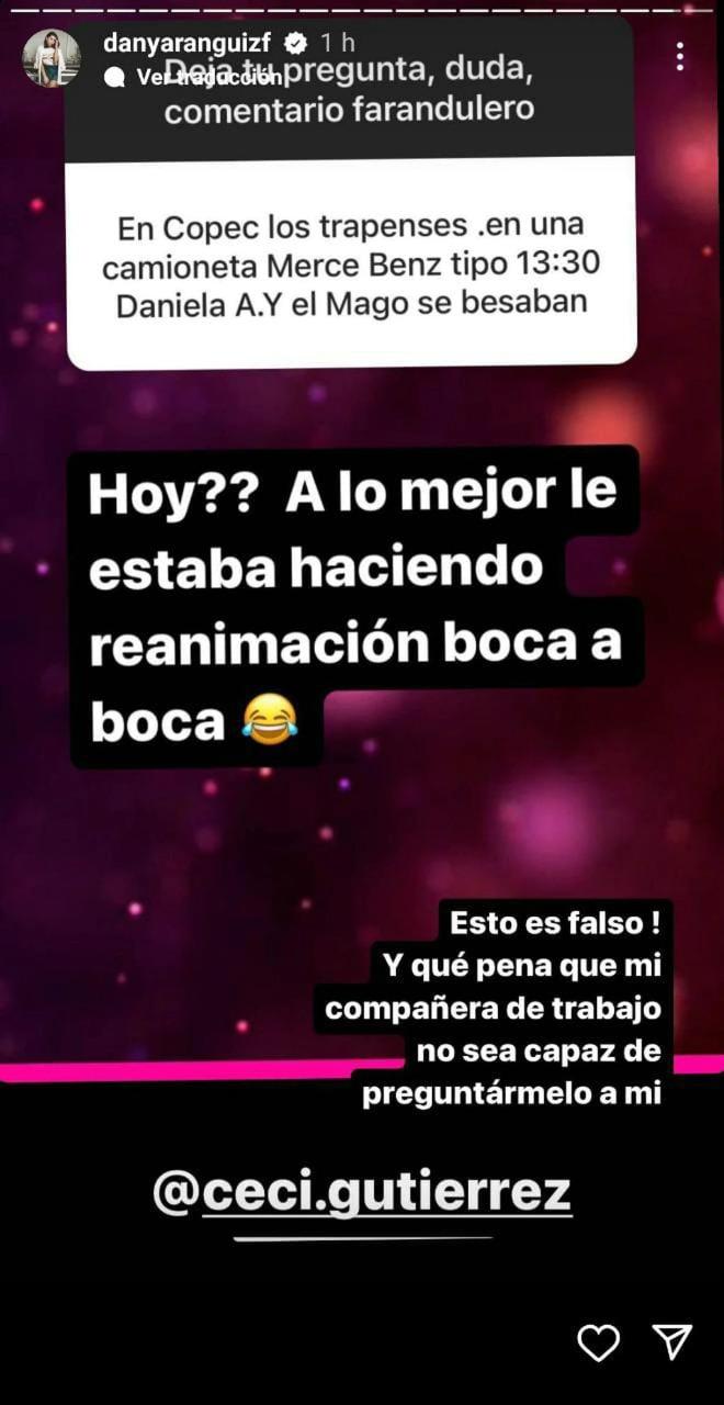 Respuesta de Daniela Aránguiz