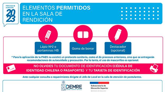 Conoce qué cosas puedes llevar y cuáles no al momento de rendir la PAES 2022