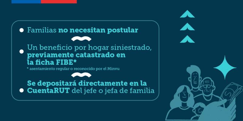 Gobierno anuncia Bono de Recuperación para afectados por incendio en Viña