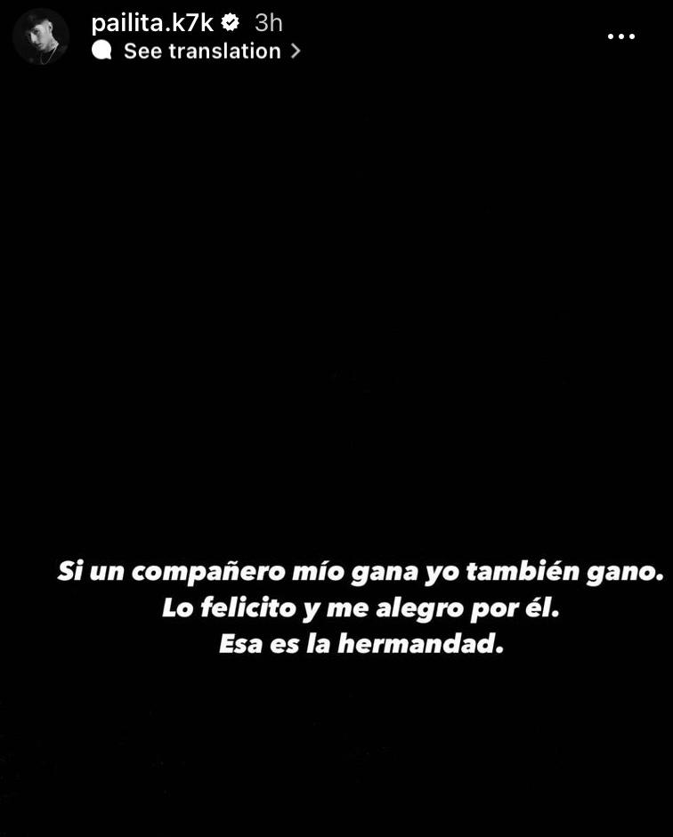 La reacción de Pailita al conocer la actitud de Cris MJ