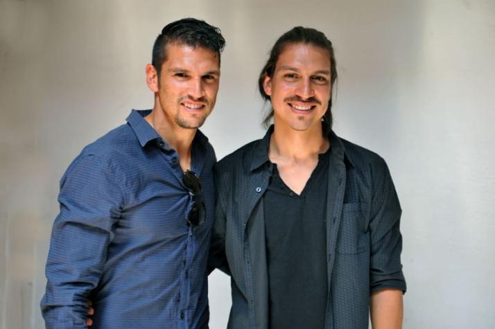 Mark González y su hermano actor