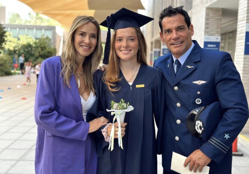 Laura de la Fuente en su graduación