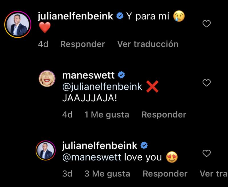 Julián Elfenbein declara su amor