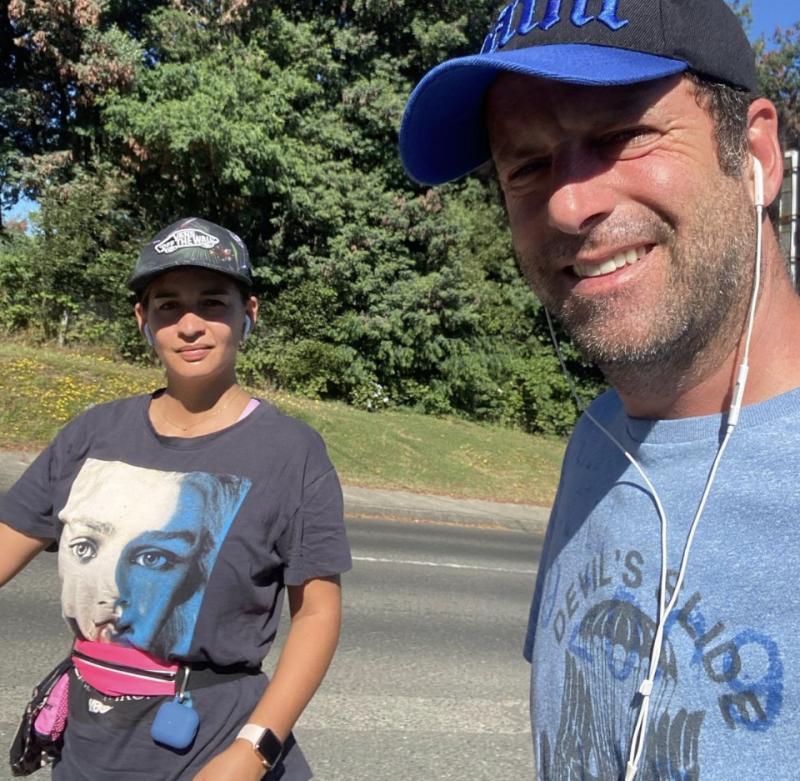 Stefan Kramer junto a su esposa