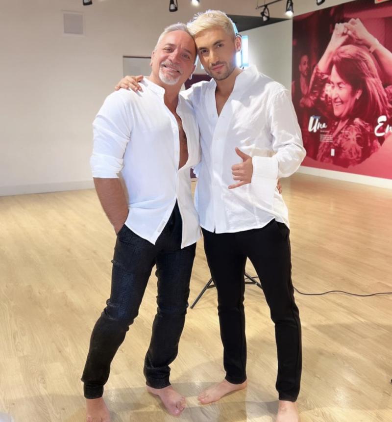 Luis Jara y su hijo cantante