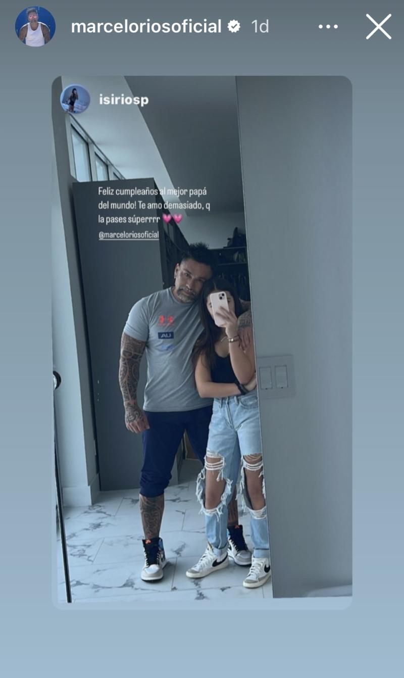 Hija de Marcelo Ríos lo saluda por su cumpleaños