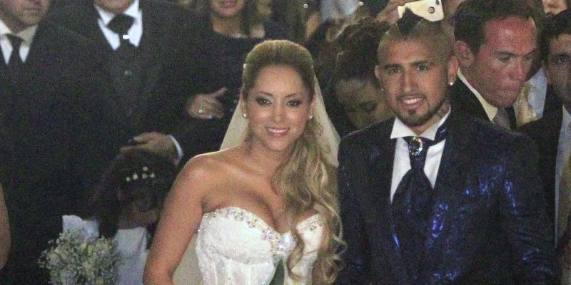 Marité Matus y Arturo Vidal