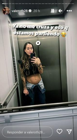 Vale Roth y el avance de su embarazo