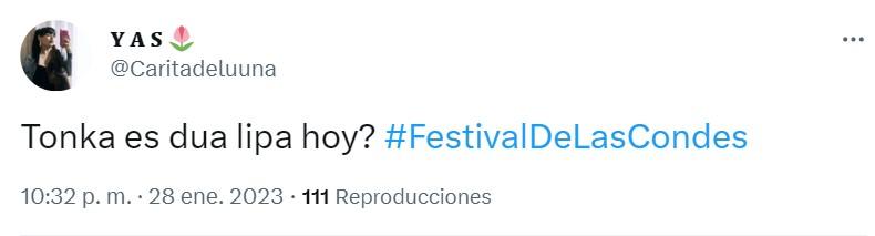 Tonka fue comparada con Dua Lipa