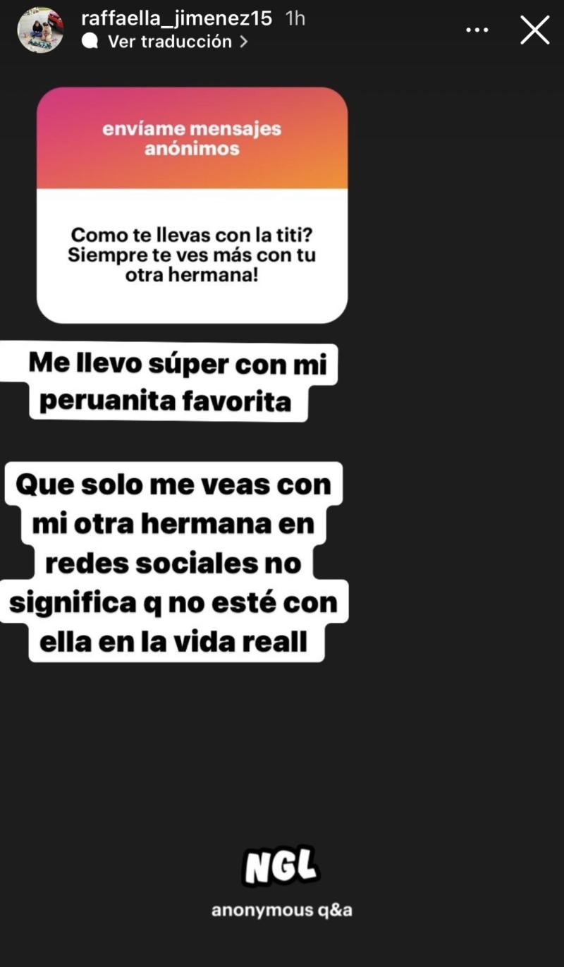 Hija de María José López responde pregunta sobre su hermana