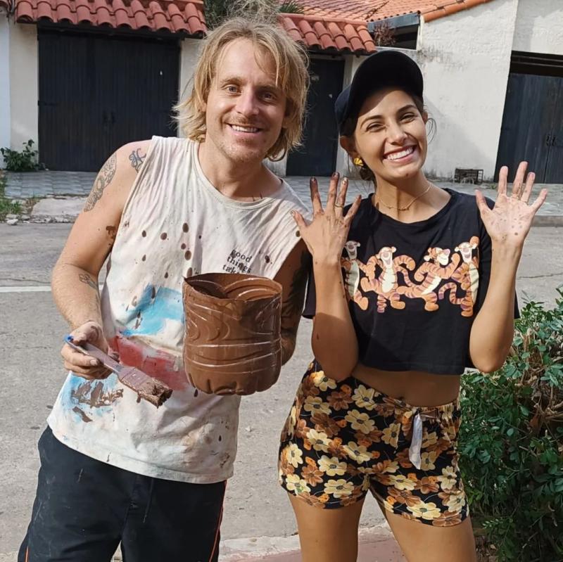 Felipe Camus y su pareja