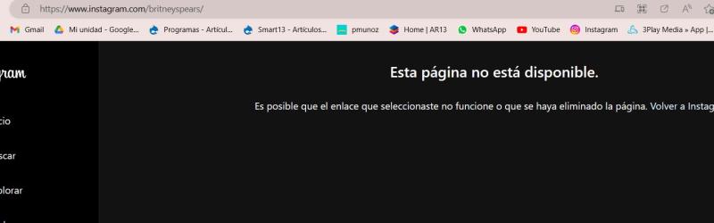 Cuenta cerrada de Britney Spears