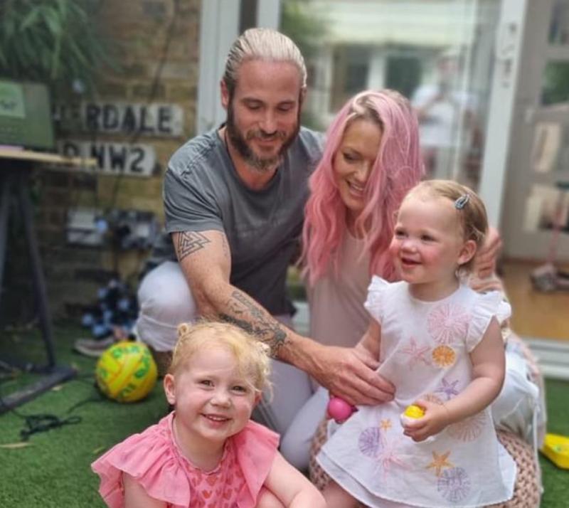 Hannah Spearritt y su familia