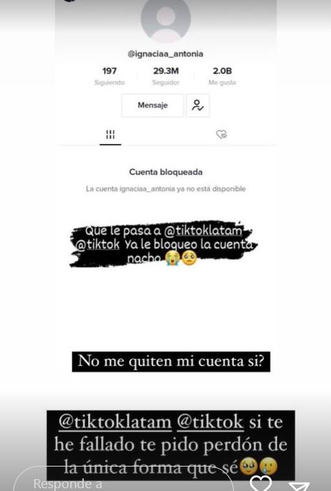 Instagram de Ignacia Antonia