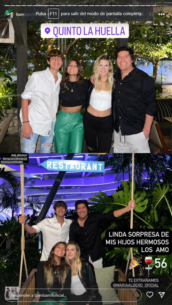 Iván Zamorano e hijos